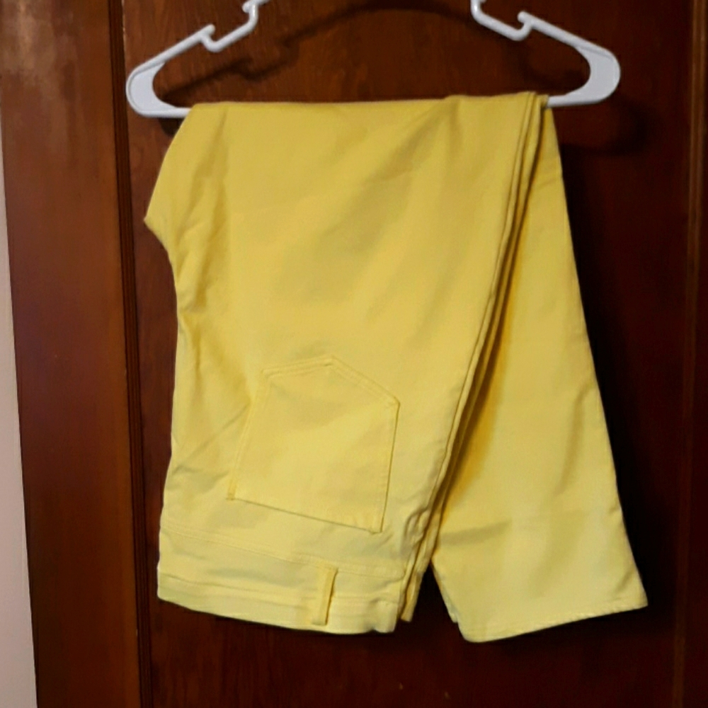 Faded Glory plus size pale yellow jeggings